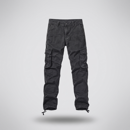 Durable Straight Fit Trousers - Dark Grey