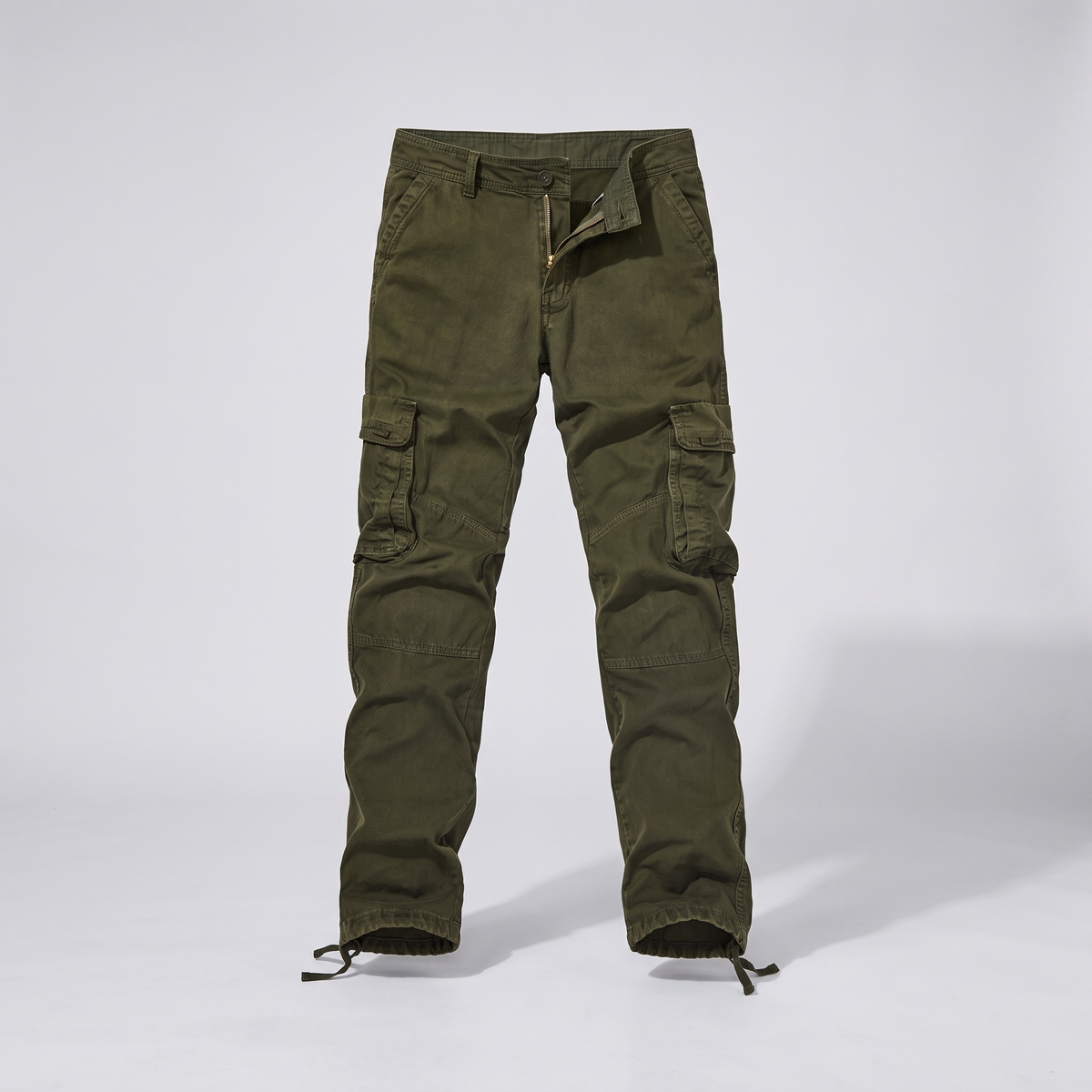 Durable Straight Fit Trousers - Green