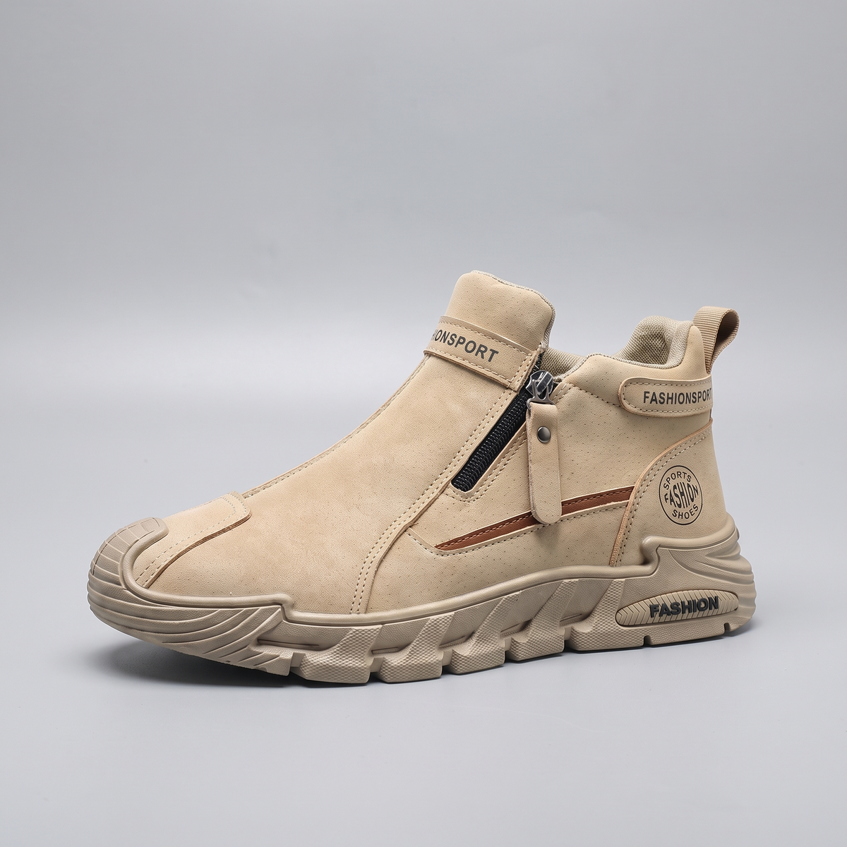 Easy Fit Walking Shoes - Brown