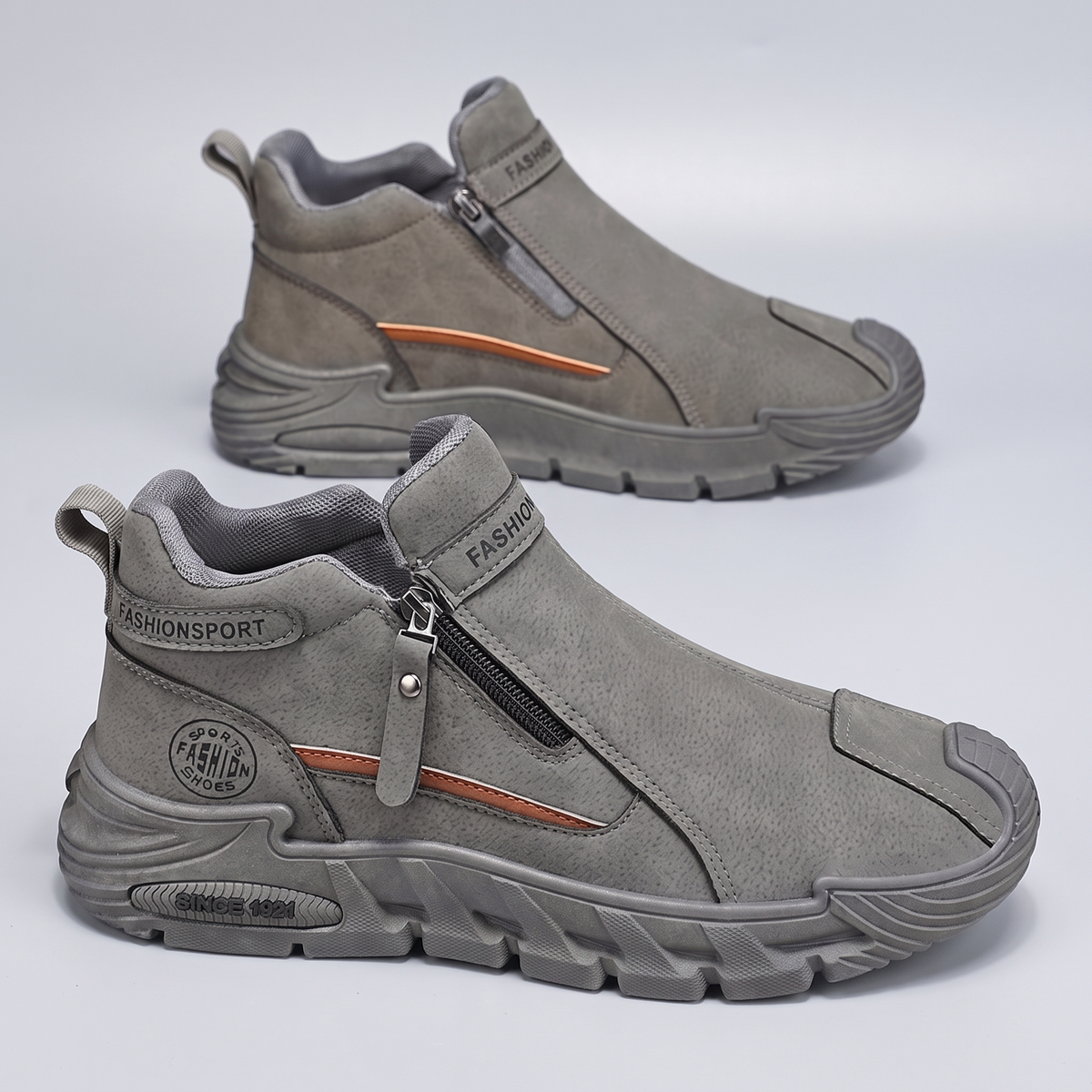 Easy Fit Walking Shoes - Grey
