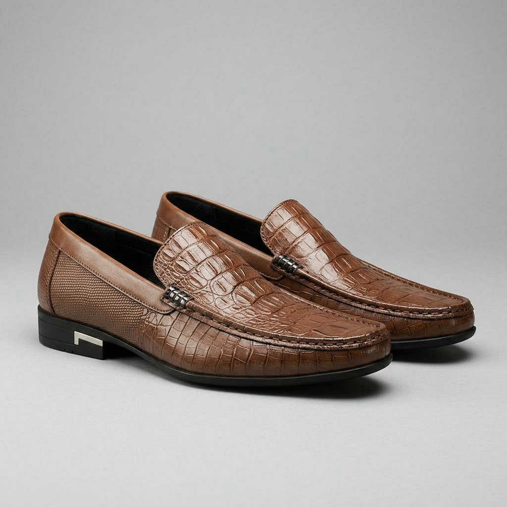 Edmund Premium Penny Loafers - Brown