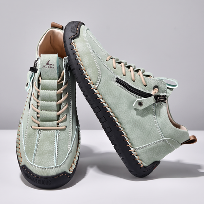 Edward Smart Leather-Look Shoes - Mint