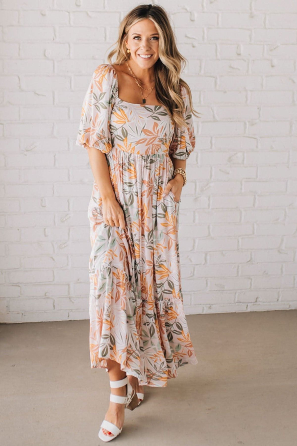 Elara Floral Maxi Dress