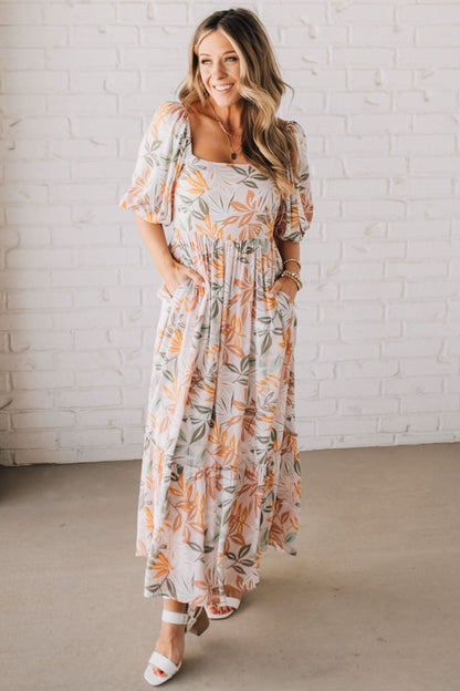 Elara Floral Maxi Dress