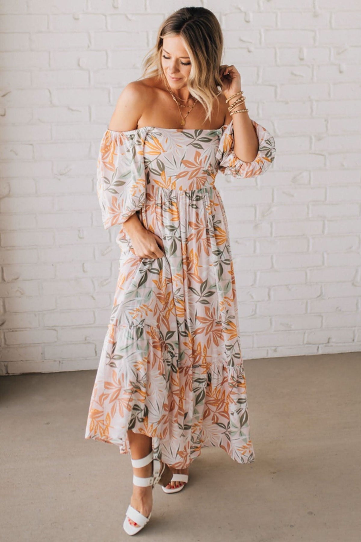 Elara Floral Maxi Dress