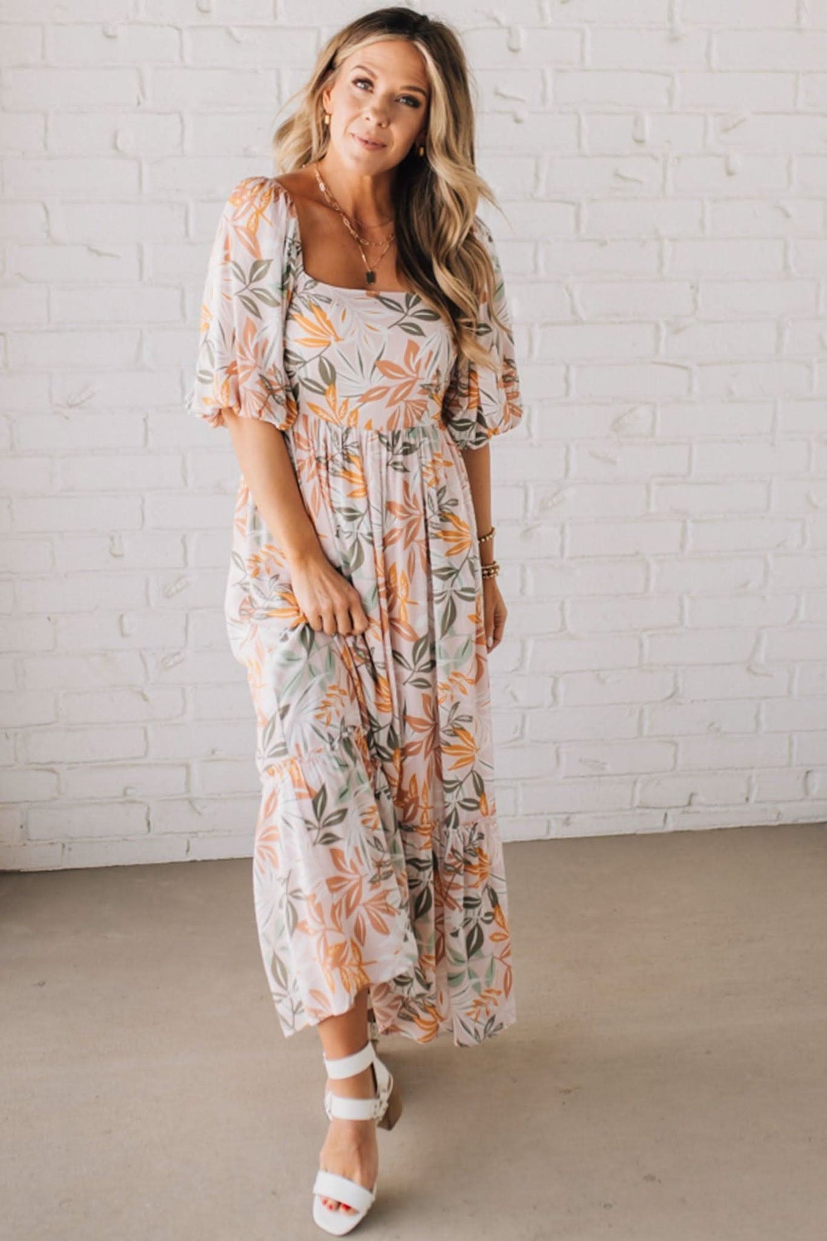 Elara Floral Maxi Dress