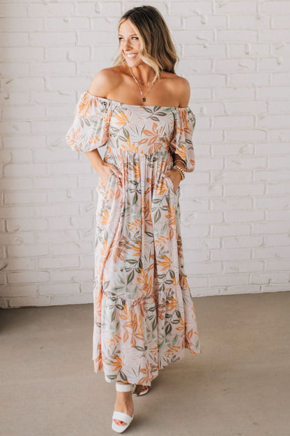 Elara Floral Maxi Dress