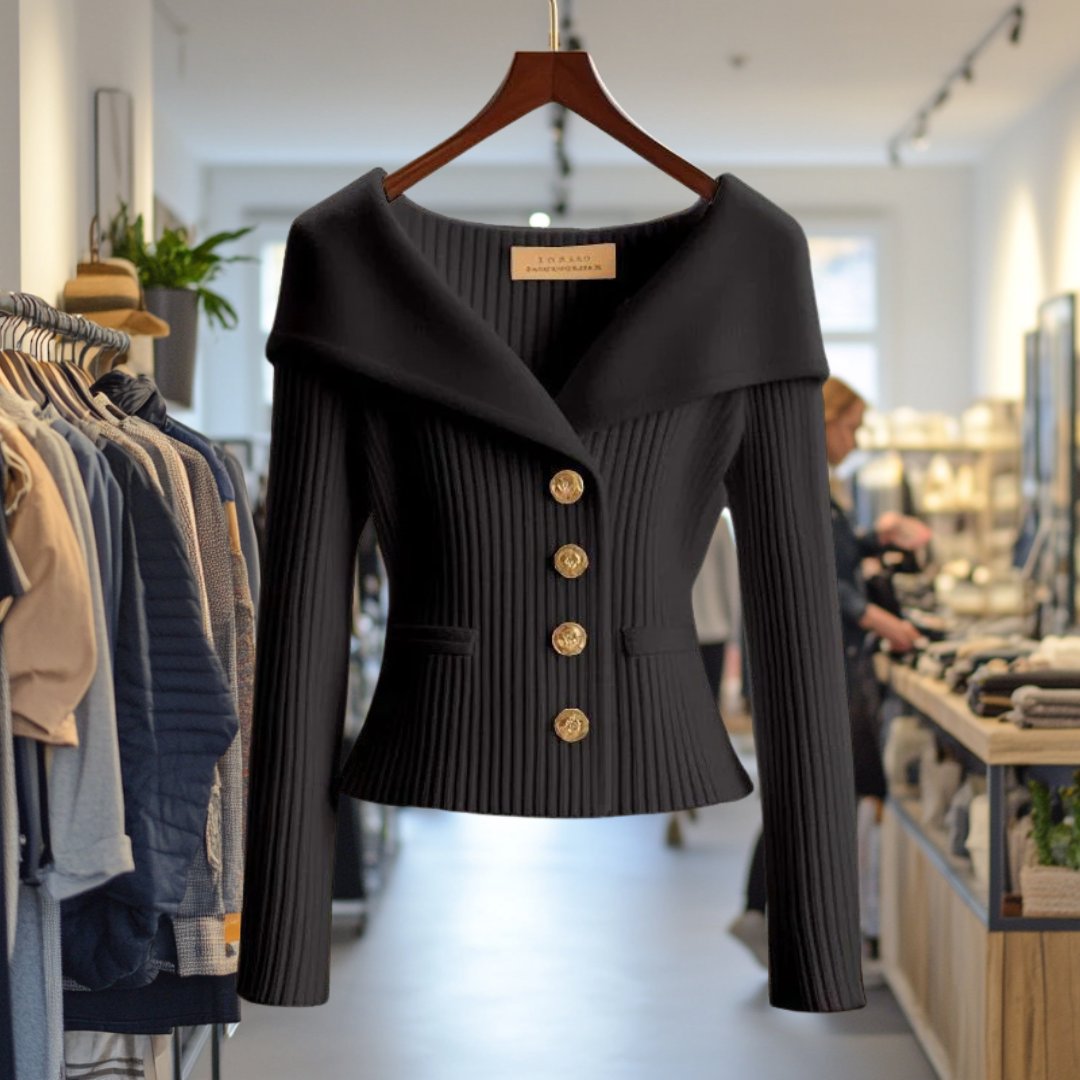 Elara Knit Cardigan - Black
