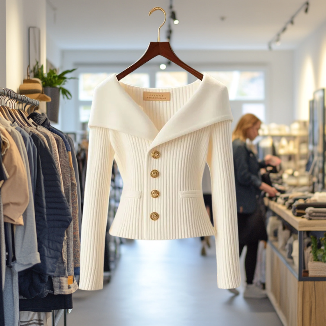 Elara Knit Cardigan - Cream