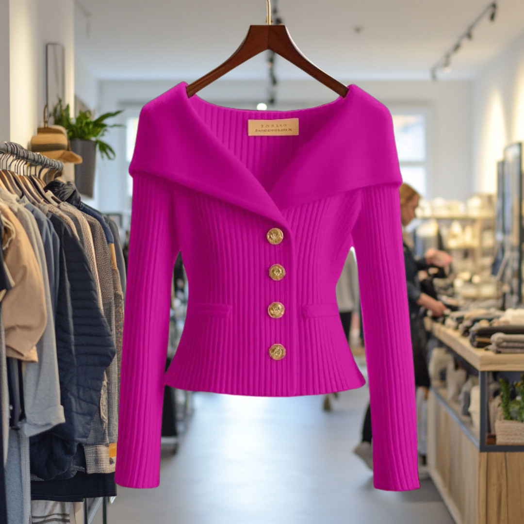 Elara Knit Cardigan - Pink