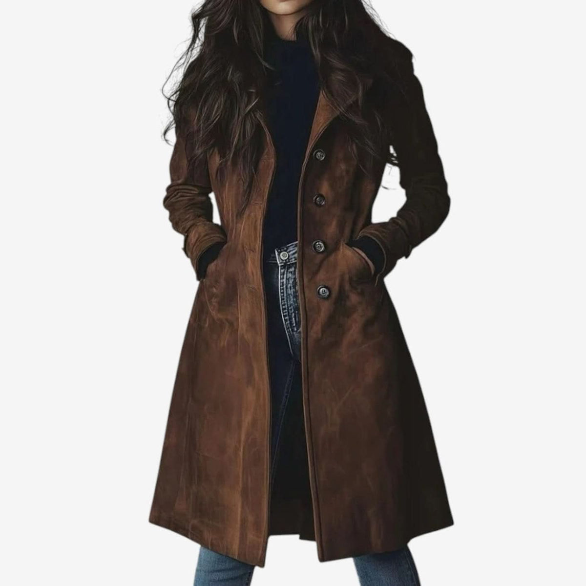 Elara Luxe Long Coat