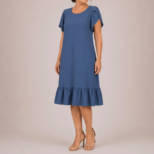 Eleanor Lightweight Dress - Blue