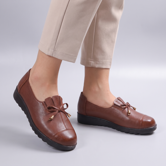 Elegant Comfort Leather-Look Loafers