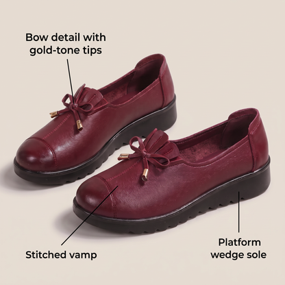 Elegant Comfort Leather-Look Loafers