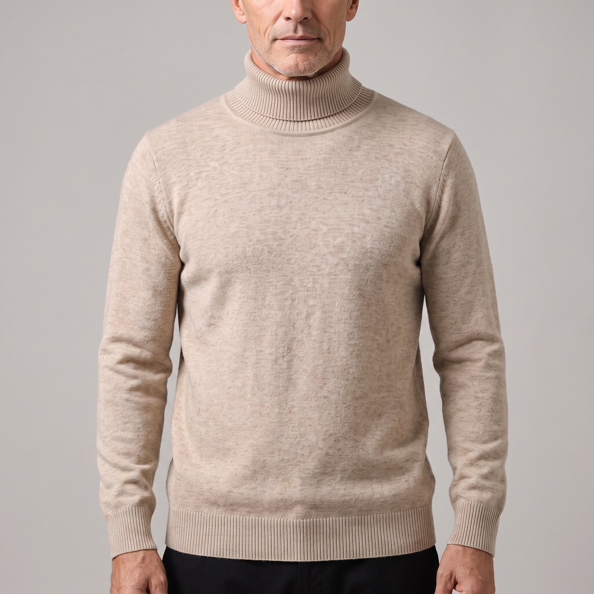 Elegant Roll Neck Knit