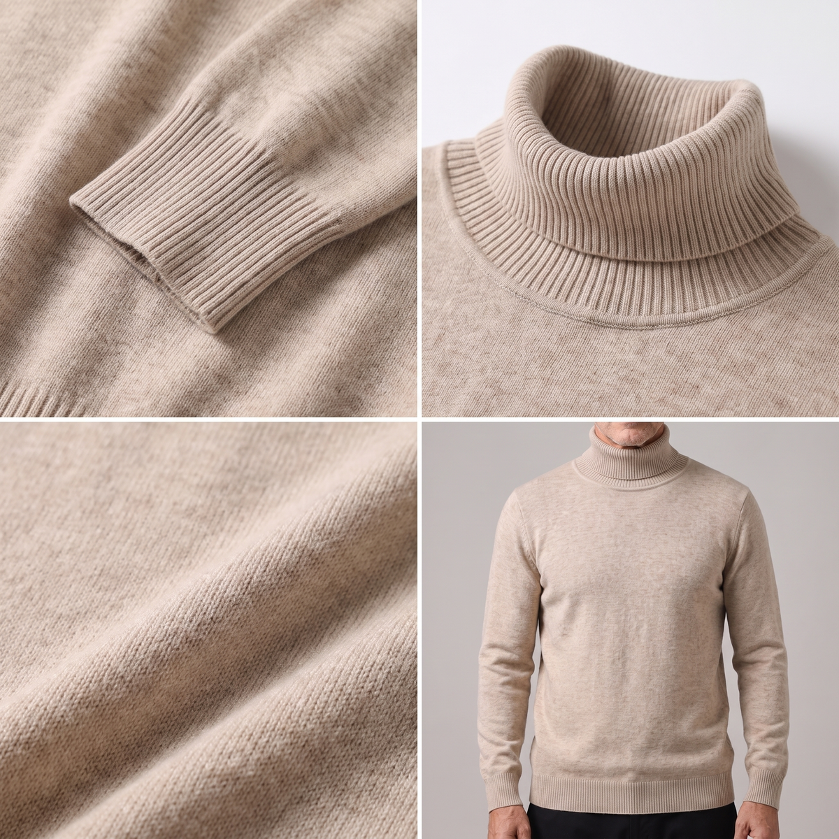 Elegant Roll Neck Knit