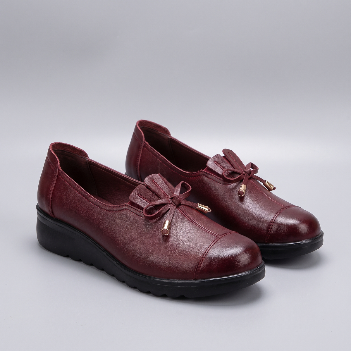 Elena Comfort Loafers - Burgundy