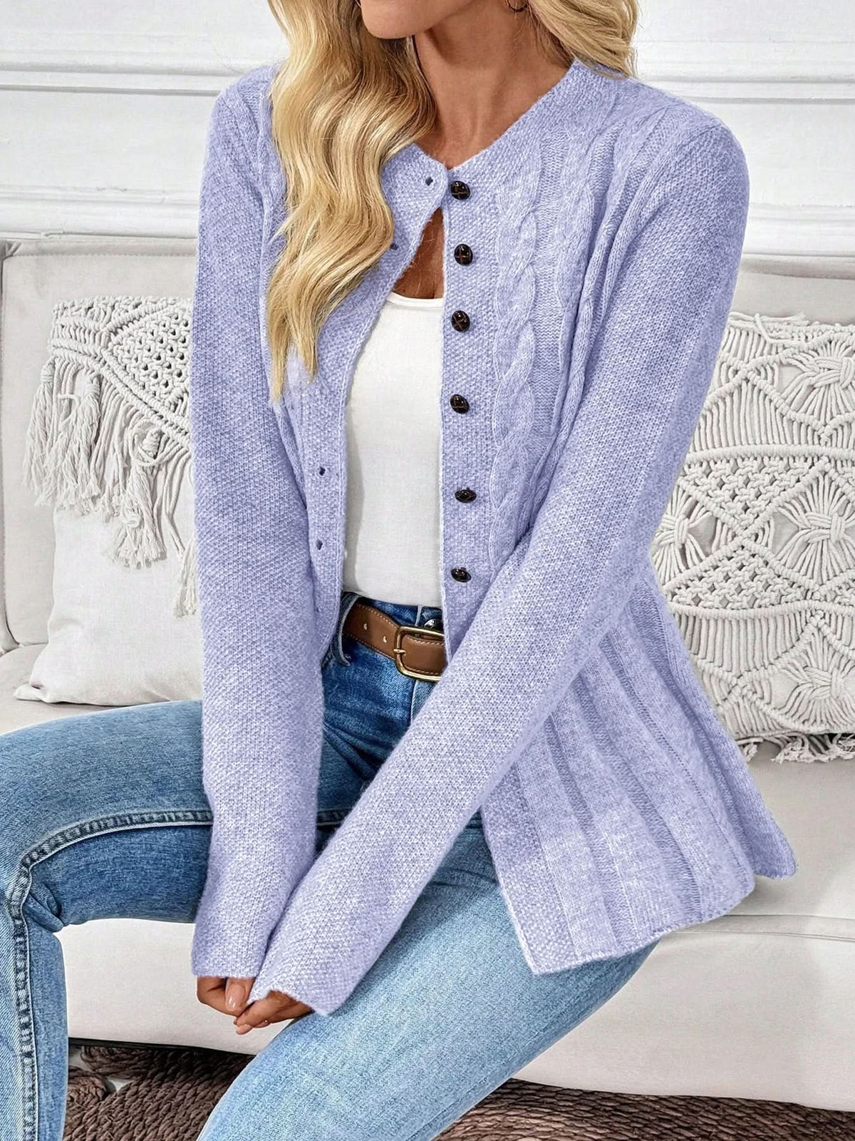 Elin Cardigan - Violet