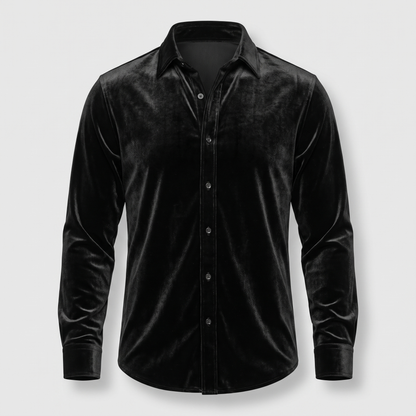 Elite Velvet Shirt - Black