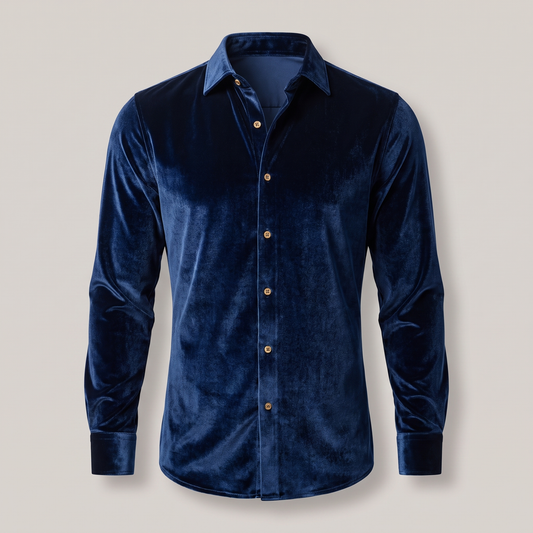 Elite Velvet Shirt - Navy