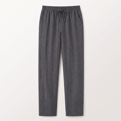 Ellingham Casual Linen Trousers - Grey
