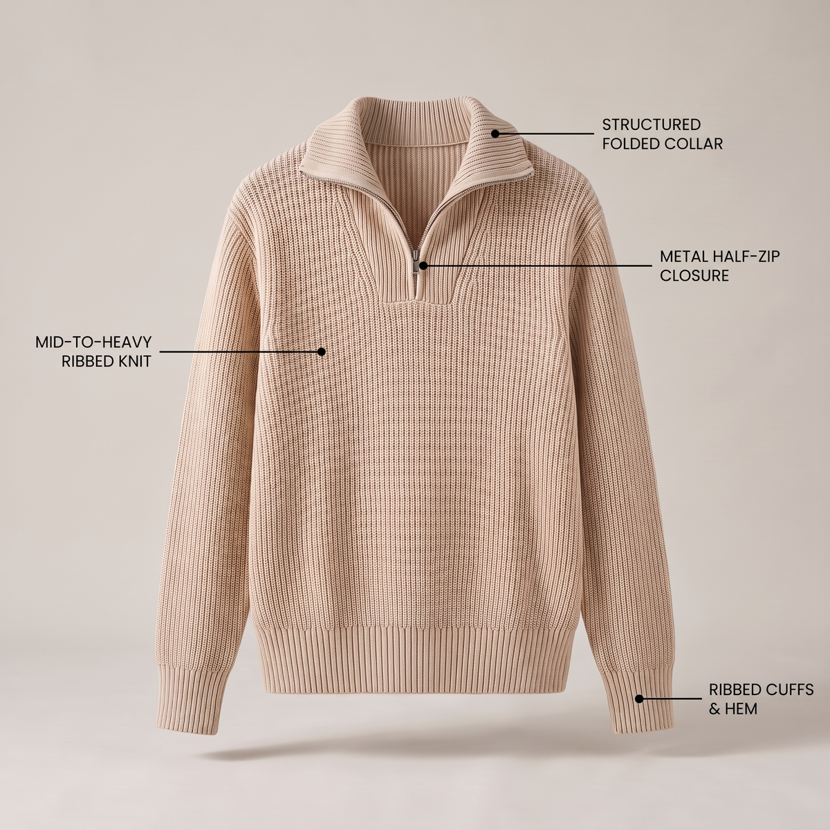 Ellis Modern Half-Zip Jumper