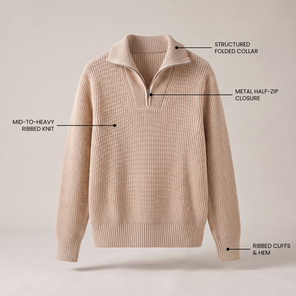 Ellis Modern Half-Zip Jumper