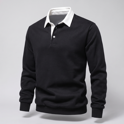 Ellison Polo Sweater - Black