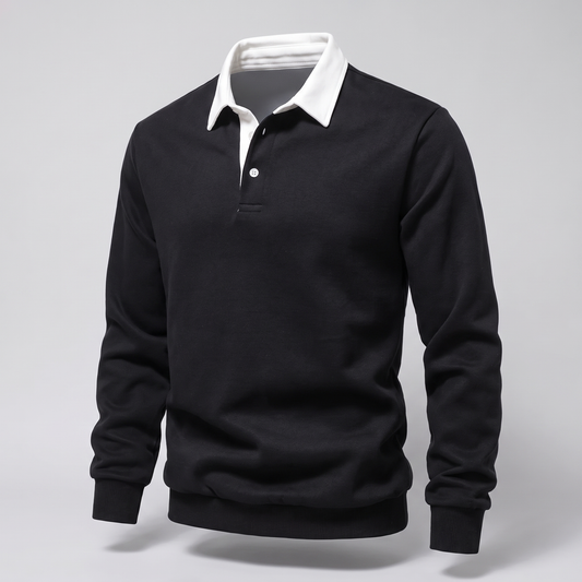 Ellison Polo Sweater - Black