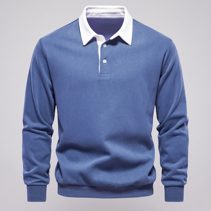Ellison Polo Sweater - Blue