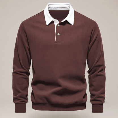 Ellison Polo Sweater - Brown