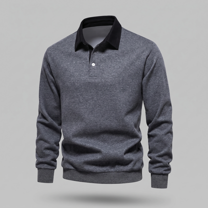 Ellison Polo Sweater - Grey