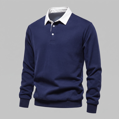 Ellison Polo Sweater - Navy