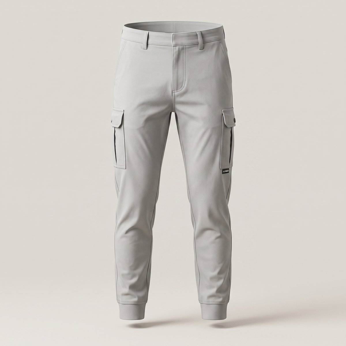 Elmsden Premium Stretch Cargo Trousers - Light Grey