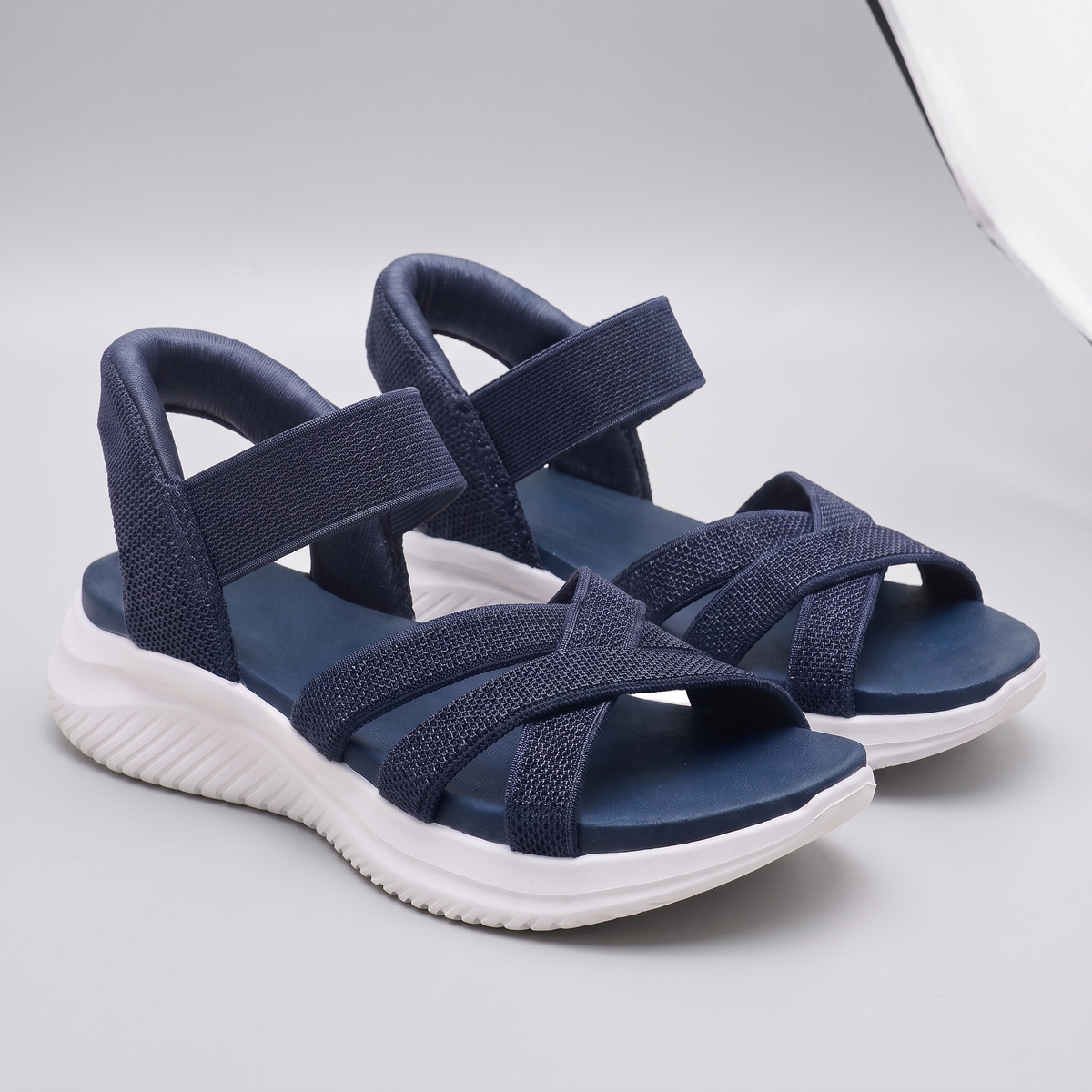 Elmswick Ultra-Flex Knit Sandals - Blue
