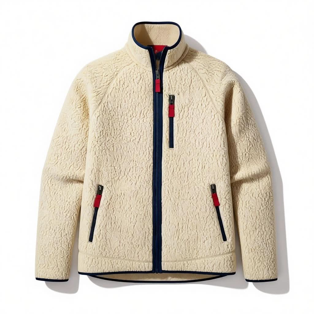 Elowen High-Pile Fleece Jacket - Apricot