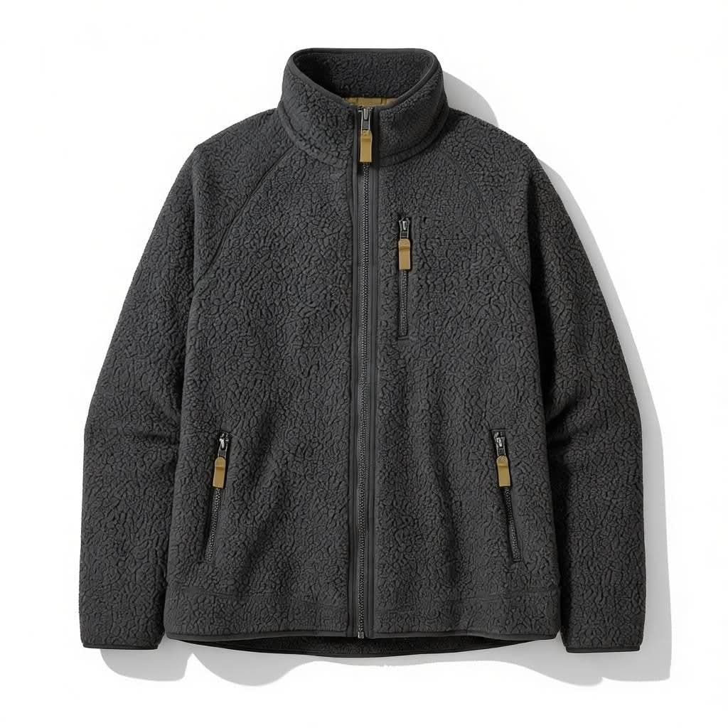 Elowen High-Pile Fleece Jacket - Dark Grey