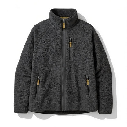 Elowen High-Pile Fleece Jacket - Dark Grey