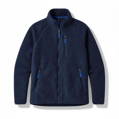 Elowen High-Pile Fleece Jacket - Navy Blue