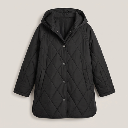 Elowen Oversized Winter Jacket - Black
