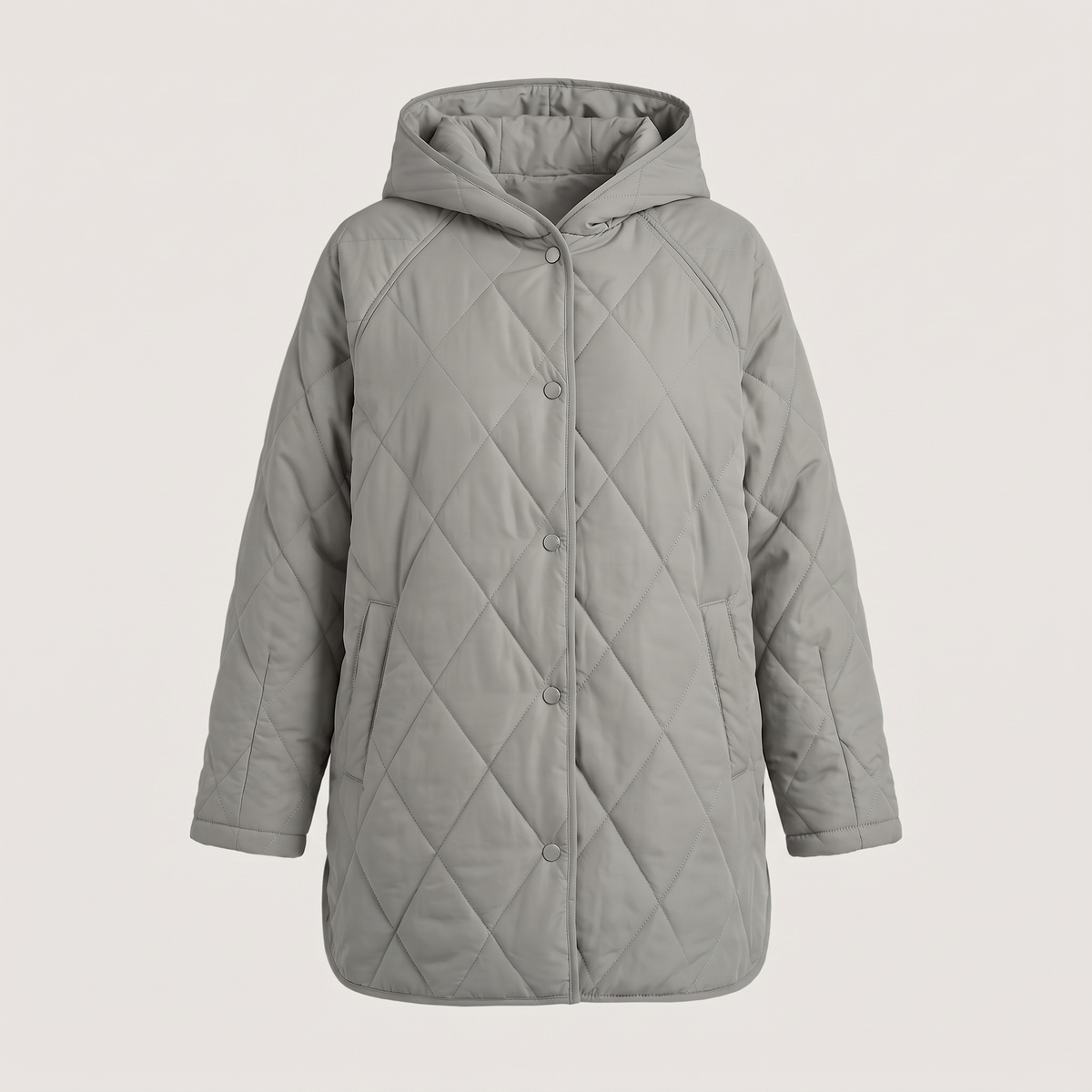 Elowen Oversized Winter Jacket - Grey