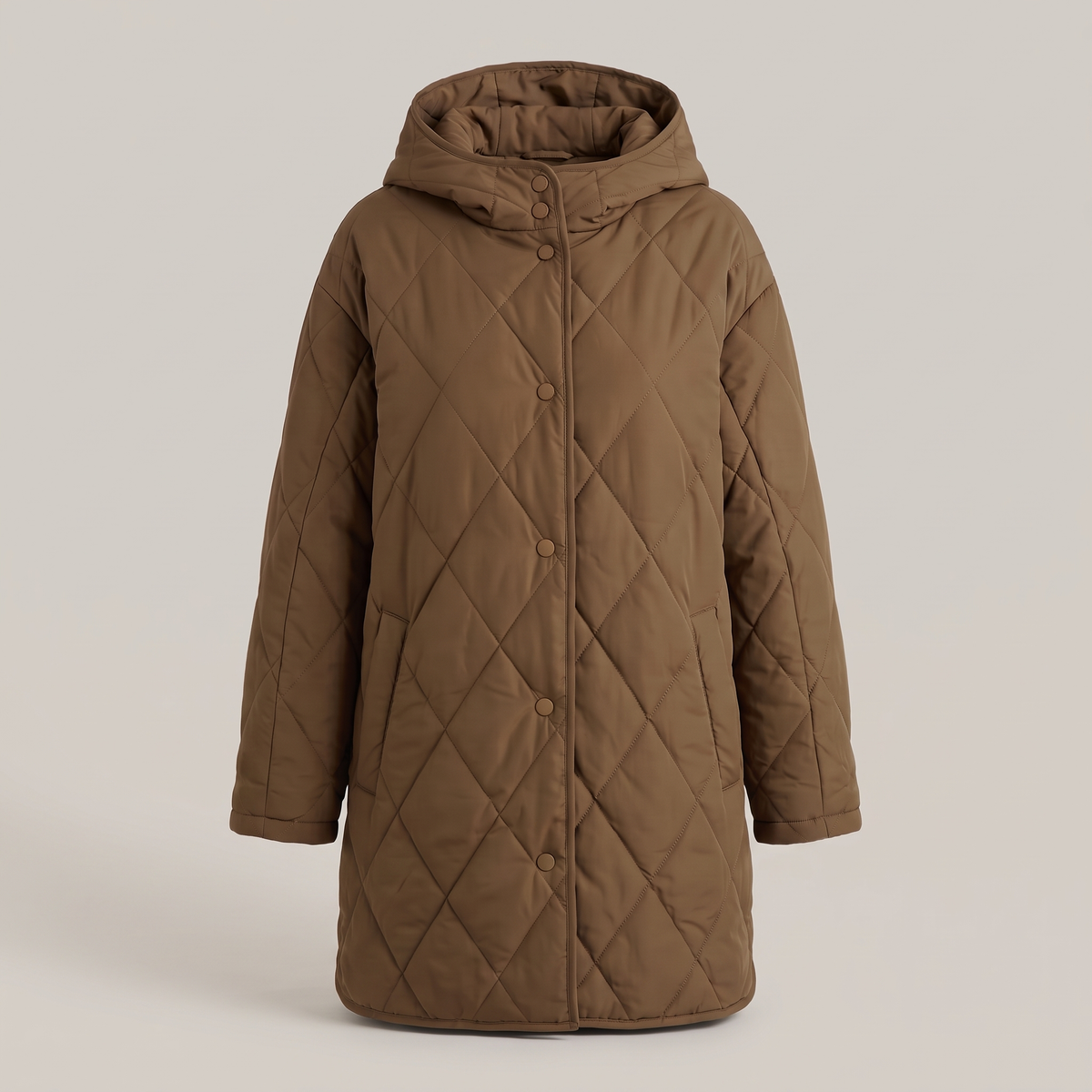 Elowen Oversized Winter Jacket - Khaki