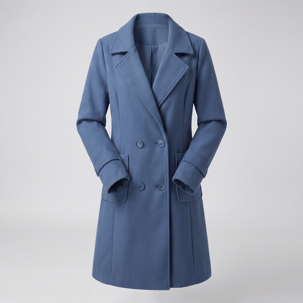 Elowen Wool Coat - Blue