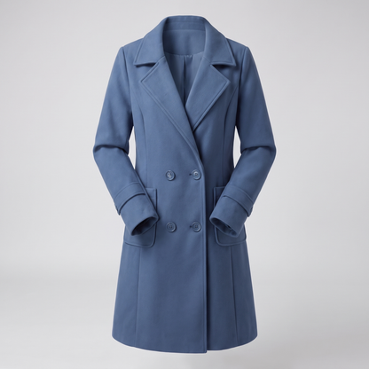 Elowen Wool Coat - Blue
