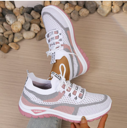 Elowyn Comfort Trainers - White Pink