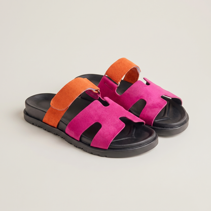 Elspeth Classic Sandals - Pink/Orange
