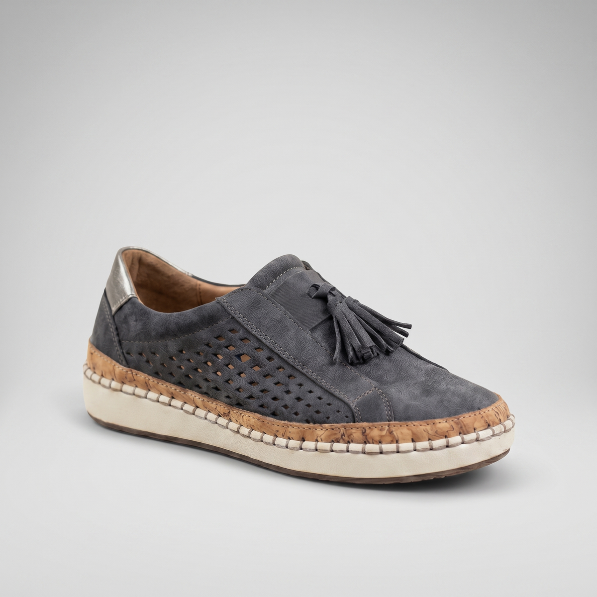 Elspeth Knit Comfort Slip-Ons - Black