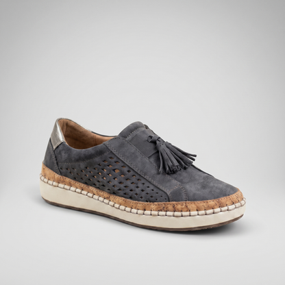 Elspeth Knit Comfort Slip-Ons - Black