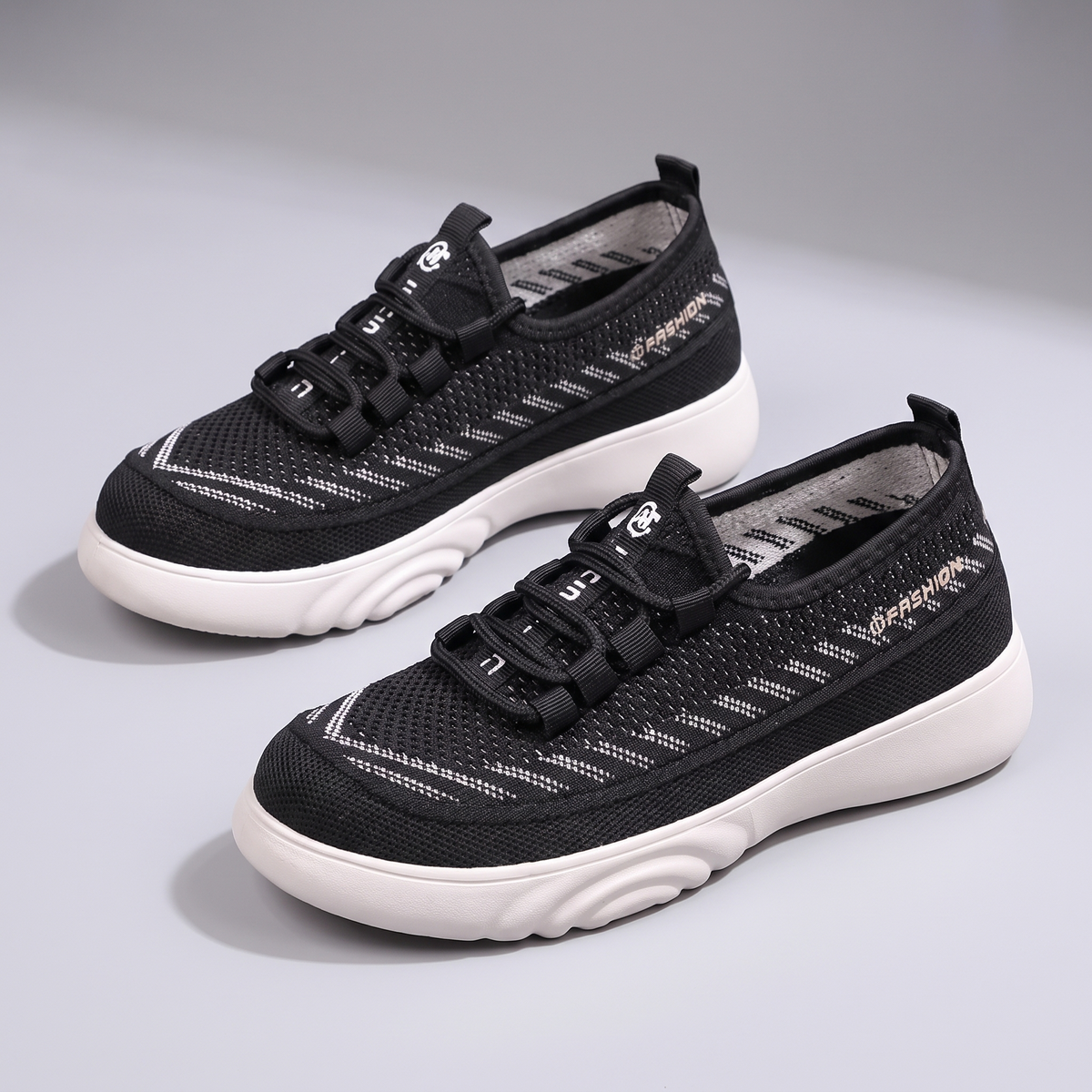 Elspeth Sparkle Loafers - Black