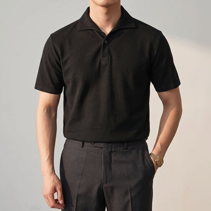 Elstree Collar Polo - Black